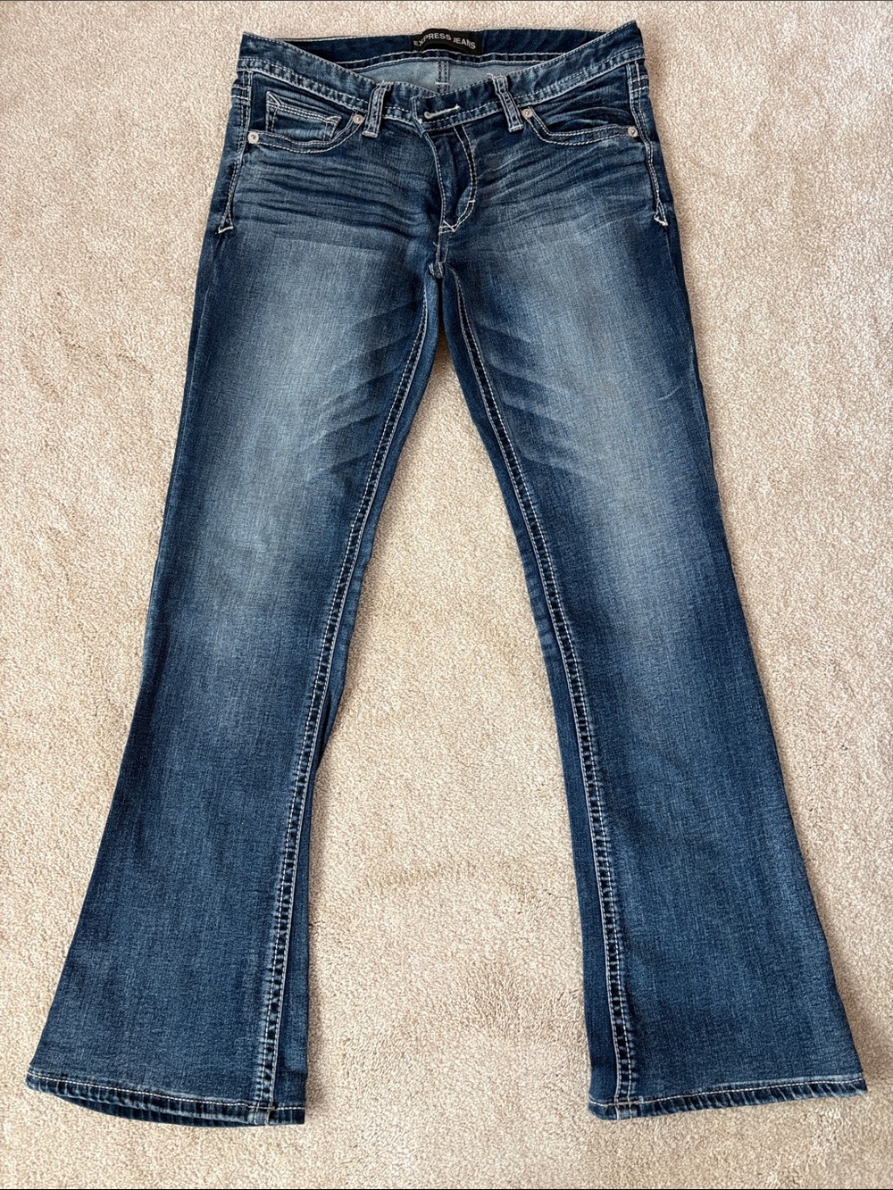 Express Women's Medium Blue Bootcut Jeans